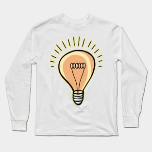 Lightbulb the light for new ideas Long Sleeve T-Shirt